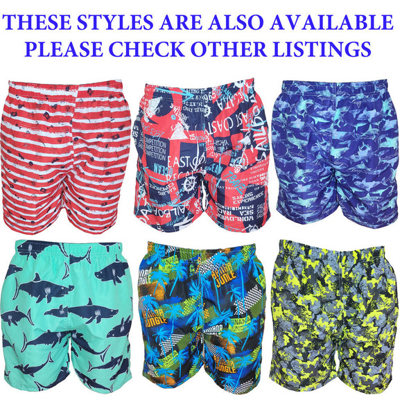 Mens Swim Trunks Swimming Cargo Shorts Bathing Suit, Small Medium Large X-Large - Picture 8 of 8